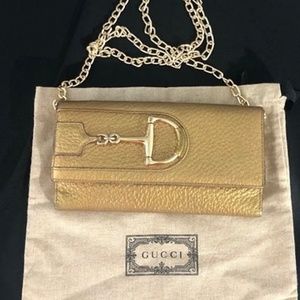 💥SOLD💥🦋AUTHENTIC Gucci Horse-bit Leather Wallet🦋
